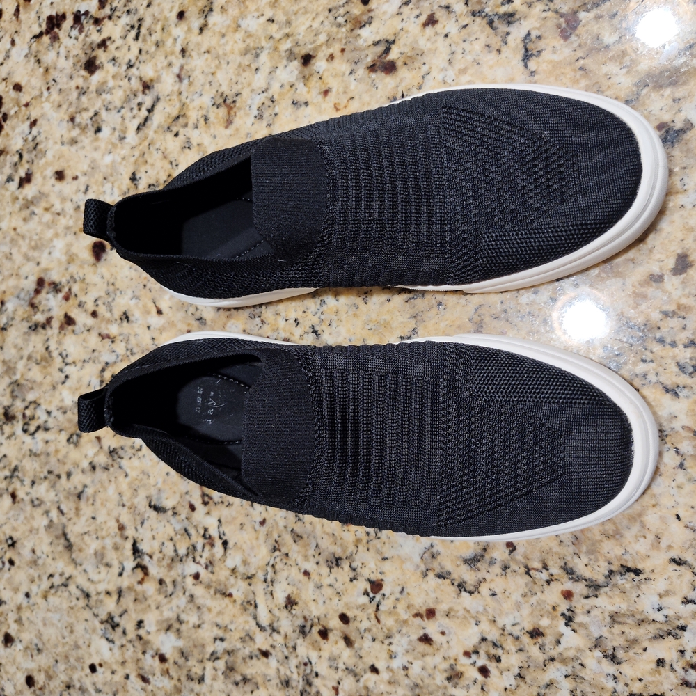 Black Slip-On Women's Shoes